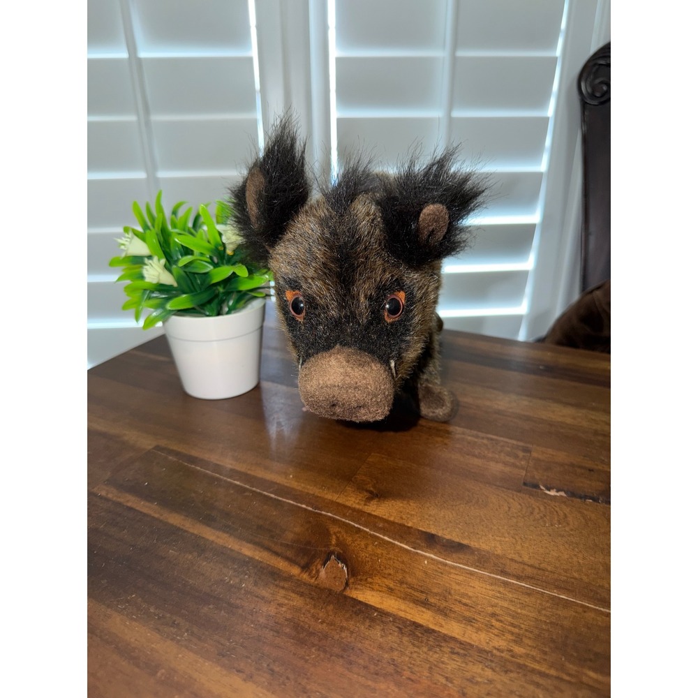 Hansa Creation Wild Boar Plush Lifelike Stuffed Animal Brown Pig 12 Inch 4821